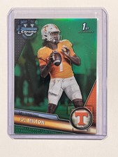 JOE MILTON 2023 Bowman Chrome University Green Refractor 1st Card # 53/99 VOLS