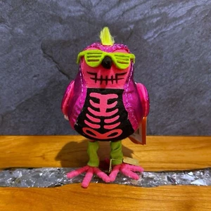 Target 2024 Hyde and Eek GLITTERS Halloween Neon Punk Rocker Skeleton Bird NWT - Picture 1 of 5