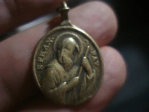 MEDALLA ESPAÑOLA ANTIGUA. SANTOS FRANCESES DE PAOLA ITALIA XVII - Imagen 1 de 3