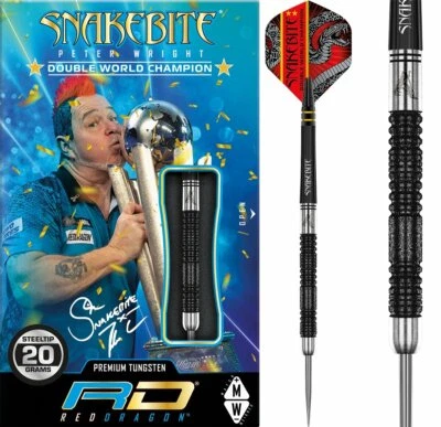 Reddragon Peter Wright Euro 11 Element DWC Black Steeldarts 20/22/24 Gramm
