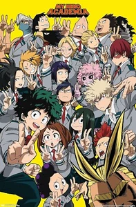 My Hero Academia Poster – Class 1-A Anime Wall Art for MHA Fans Gift 24x36 - Picture 1 of 4