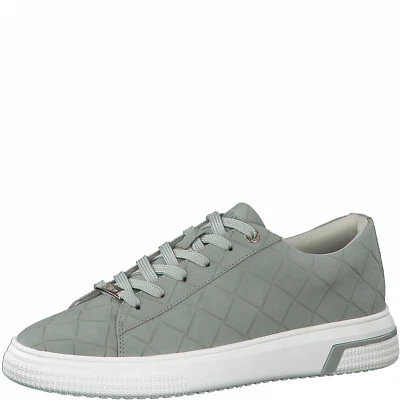 S.oliver Women's Sneaker Lace-up Shoes Half Shoes Green Pistachio 23648 - Image 1 of 4