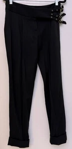 Vintage Dolce & Gabbana Wool Blend Trousers Dress Pants Black Size IT 40 - Picture 1 of 7