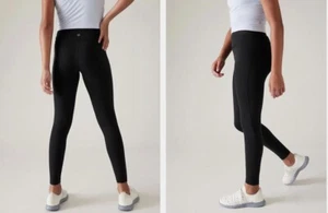 NWT Athleta Girl Transcend Crossover 7/8 Legging Size L/12 Color Black - Picture 1 of 2
