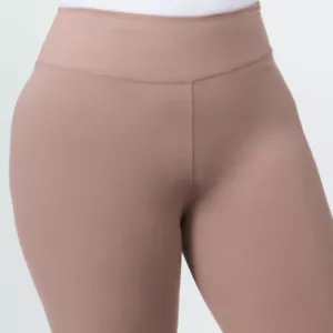 Women's Plus Size New Mix Brand Solid Mocha Capri Summer Yoga Pants Exercise - Picture 1 of 2