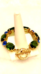 HEIDI DAUS"The Devil Wears Heidi" (SM./Green) Link-Style Bracelet (Orig.$179.95)