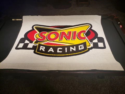 Kevin Harvick SONIC RACING Throw Blanket SUPER RARE!!!!! Cover