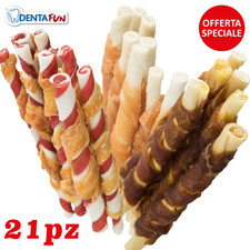 SNACK PER CANI BASTONCINI TRIXIE DENTA FUN MIX 3 GUSTI 21 PZ...
