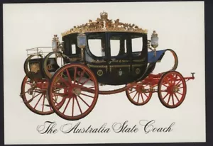 1988 Australia ROYAL State Coach Bicentennial Gift to QE11 Postcard - Bild 1 von 2
