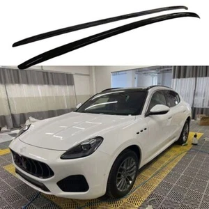 2PCS Black Roof Rack FIts for Maserati Grecale 2022+ Luggage Rail Cargo Bars - Picture 1 of 8