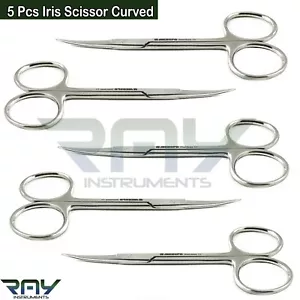 Tijeras para encías de iris curvas dentales quirúrgicas veterinarias 5 piezas - Imagen 1 de 4