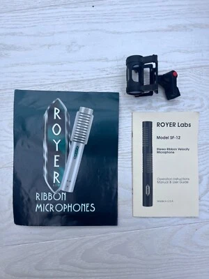 Royer SF-12 Blumlein Stereo Ribbon Microphone + RSM-1 Shockmount. Opened/Unused - Image 1 of 4