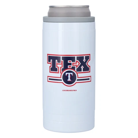 Texas Rangers 12oz. Letterman Slim Can Cooler Cover