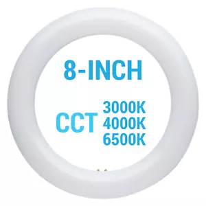 FC8T9 LED Circline 22W T9 4-Pin G10q 3000K 4000K 6500K Soft Cool White Daylight - Picture 1 of 13