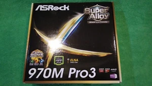 ASRock 970m Pro3 AM3+/AM3 DDR3 Micro ATX NEW OPEN BOX - Picture 1 of 7