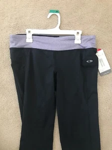 NWT C9 Champion Full Length Work Out Leggings Stretch Duo Dry Max Striped Med - Picture 1 of 12