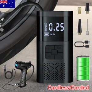 6000mAh Cordless Rechageable Battery Air Compressor Pump Car Tyre Inflator Mini - Picture 1 of 37