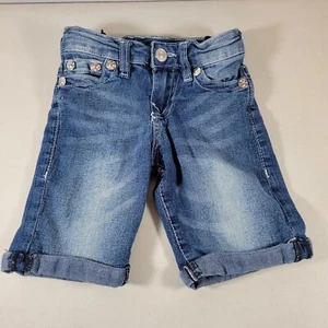 True Religion Shorts Size 4 Youth Kids Cuffed Bottom Bermuda - Picture 1 of 6
