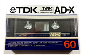 TDK AD-X 60 audiocassetta vintage audio vuota sigillata Made in Japan tipo I - Foto 1 di 2