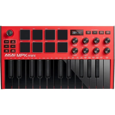Akai Professional MPK Mini MK3 Keyboard Controller Red - Image 1 of 3