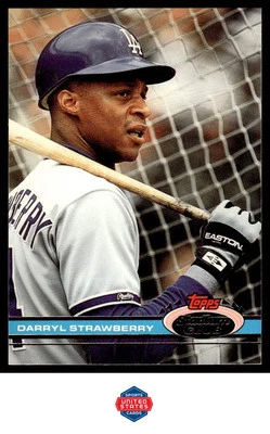 1991 Stadium Club #301a Darryl Strawberry - Image 1 of 2