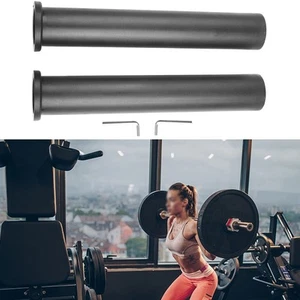 2PCS Barbell Adapter Sleeve Converts 1\\ To 2\\ Barbell Weight Plate Posts - Picture 1 of 48