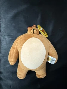 Tiny Headed Kingdom 7in Pip Brown Bear Plush Toy With Clip - Picture 1 of 2