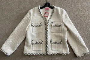 Neu mit Etikett Kate Spade Damen Tweed Sakko Blazer Größe 12 US Einzelhandel $ 398 - Bild 1 von 5