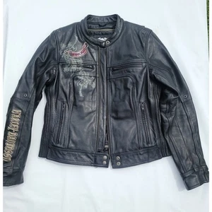 Giacca moto pelle donna Harley Davidson taglia media - Foto 1 di 11