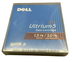 DELL LTO ULTRIUM-5 DATA TAPE CARTRIDGE 2H9YH 1.5TB/3.0TB - NEW AND SEALED - Picture 1 of 1