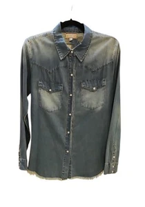 Johnny Was Women's Snap-up Shirt Workshop Floral With a Leopard Embroidery Size - Picture 1 of 7