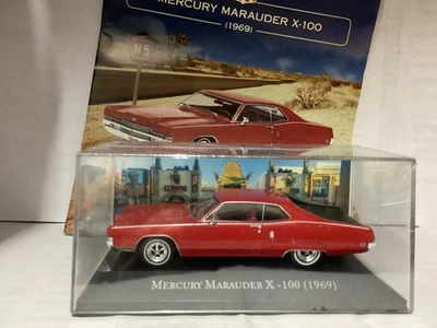 American cars MERCURY MARAUDER X-100   1969,  1:43, die-cast, nuova DEAGOSTINI - Immagine 1 di 4