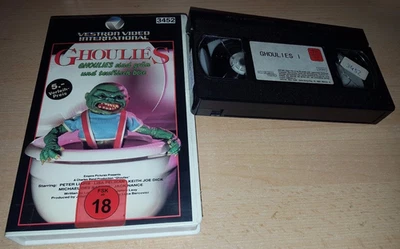 Ghoulies - Charles Band - Lisa Pelikan - Vestron Verleihtape - uncut VHS - ab 18 - Bild 1 von 2