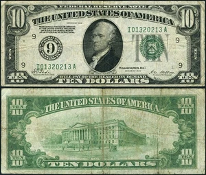 FR. 2000 I $10 1928 Federal Reserve Note Minneapolis I-A Block VF - Picture 1 of 3