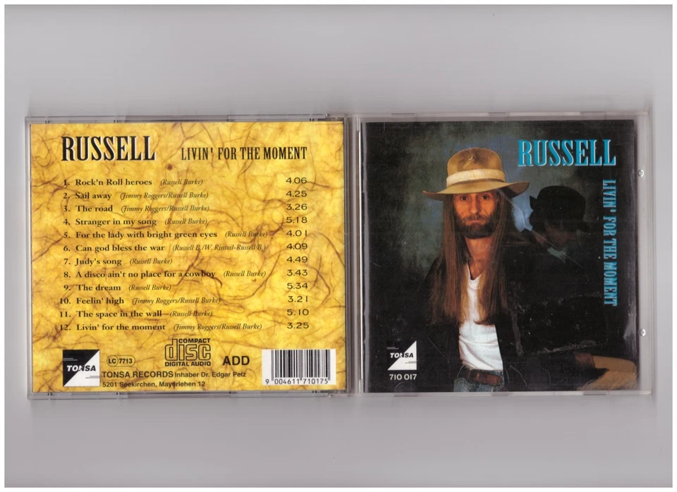 RUSSELL BURKE - Livin' for the moment CD - Image 1 of 1