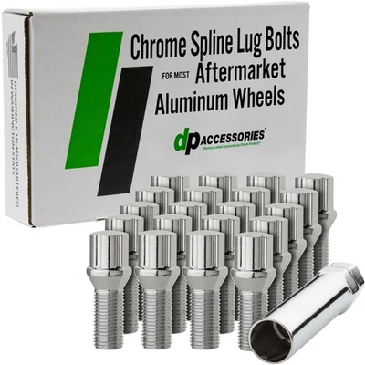 Chrome Lug Bolts | 1994-1998 Volkswagen Jetta VR6 | Aftermarket Wheels - Image 1 of 4