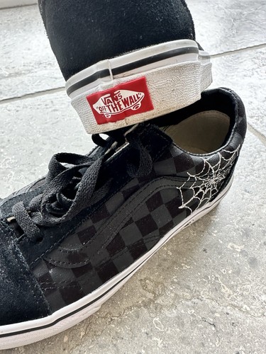 VANS Oldol Skoolo Grigionero Scuro Nero Scacch Stam Filonto Argentola