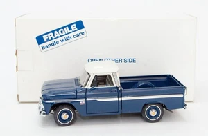 Vintage Danbury Mint, 1966 Chevrolet C10 Pickup, Dark Blue & Off-White 1:24 - Picture 1 of 5