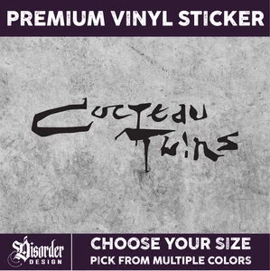 COCTEAU TWINS [VINYL STICKER]-for Car/Truck WINDOW-LAPTOP-FOLDER-U PK COLOR/SIZE - Foto 1 di 6