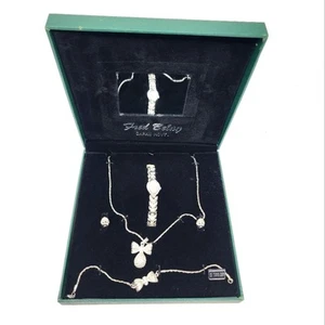 Fred Belay New Vintage 90's Watch & 5 Pc Jewelry Set Anniversary Gift Pack NWT - Picture 1 of 12