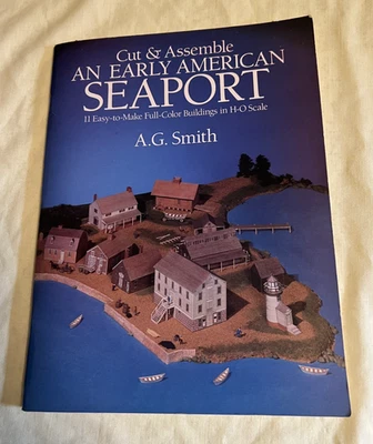 Corte y montaje EARLY AMERICAN SEAPORT: 11 auténticos bloques a todo color NUEVO sin cortar Foto 1 de 4