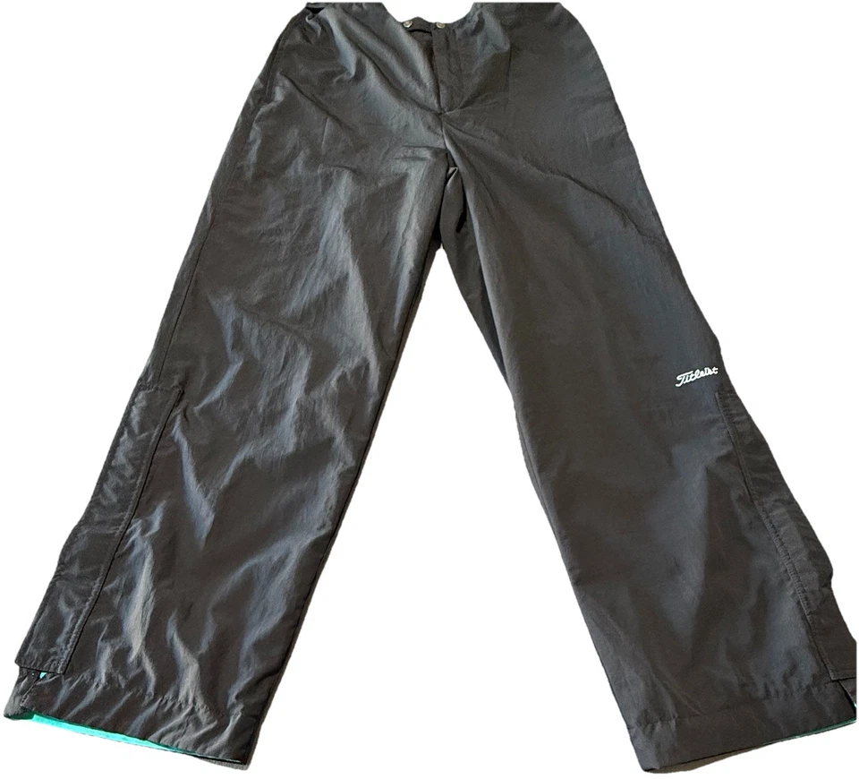 Брюки для гольфа мужские Titleist от Corbin черные Gore-Tex водонепроницаемые дождевое снаряжение большие - Изображение 1 из 4