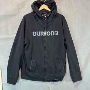 Burton Hoodie Sweatshirt Herren Gr. Large schwarz durchgehender Reißverschluss Langarm - Bild 1 von 10