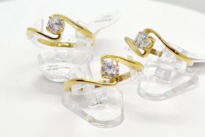 Edelstahl Ring mit Zirkonia Strass Stein Feminin Elegant Hingucker - Bild 1 von 3