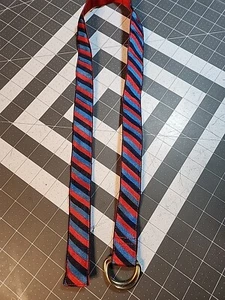 BROOKS BROTHERS Youth Boys Adjustable Belt Blue Red Black Large - Picture 1 of 6