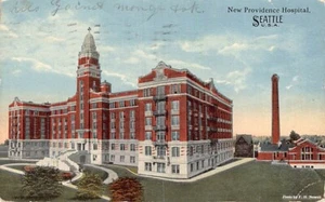 Postal WA: New Providence Hospital, Seattle, Washington, publicada 1916 DB - Imagen 1 de 2