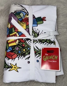NWT WILLIAMS SONOMA The Grinch Christmas Tree Skirt 56" Diameter Multi $99.95 - Picture 1 of 3