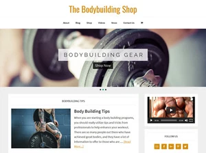 [NEW DESIGN] * BODYBUILDING * store blog website business for sale AUTO CONTENT - Picture 1 of 5