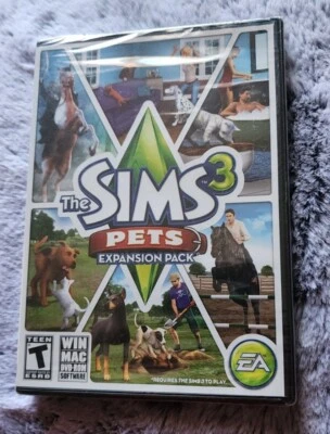 NEW! Sims 3: Pets Expansion Pack PC (Windows/Mac, 2011). SEALED! FAST SHIP - Image 1 of 2