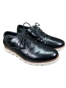 Bruno Marc New York Grandwing Mens 11-black Oxford Dress Sneaker Shoe Size 11 - Picture 1 of 12